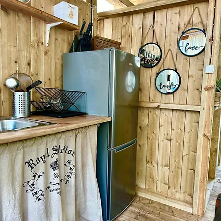 Camping каравана синята маймуна плаж градина *