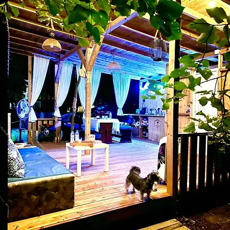 Camping каравана синята маймуна плаж градина # Rv Blue Monkey On The