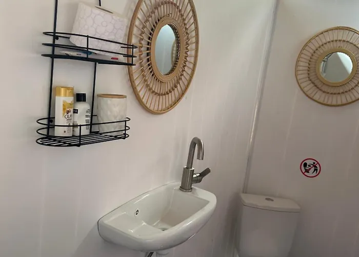 каравана синята маймуна плаж градина # Rv Blue Monkey On The Camping Cernomoreț