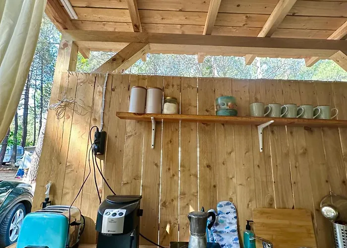 каравана синята маймуна плаж градина # Rv Blue Monkey On The Cernomoreț