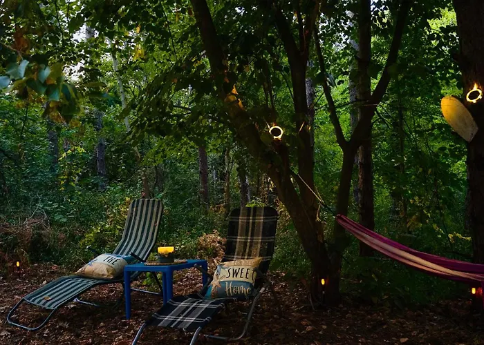 каравана синята маймуна плаж градина # Rv Blue Monkey On The * Cernomoreț