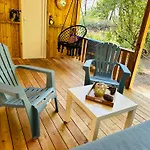 Campsite каравана синята маймуна плаж градина # Rv Blue Monkey On The