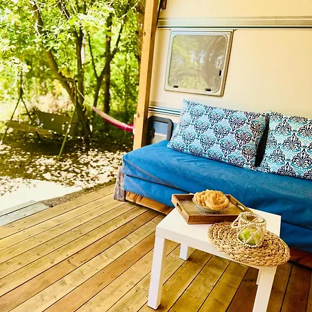 каравана синята маймуна плаж градина # Rv Blue Monkey On The * צ'רנומורץ