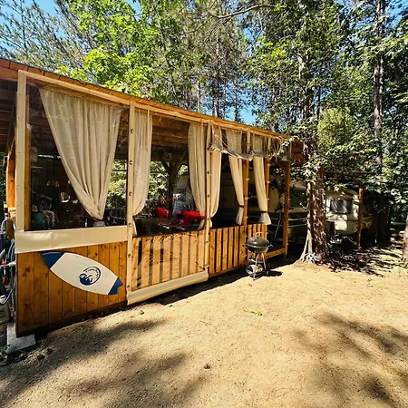 каравана синята маймуна плаж градина # Rv Blue Monkey On The *