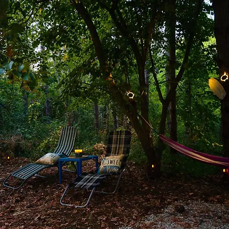 каравана синята маймуна плаж градина # Rv Blue Monkey On The * Tchernomorets