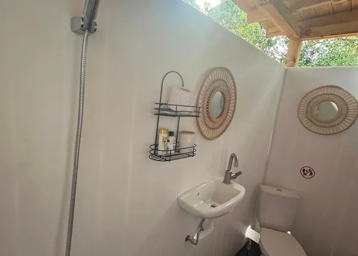 Parque de Campismo каравана синята маймуна плаж градина # Rv Blue Monkey On The *