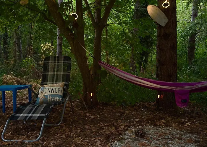 каравана синята маймуна плаж градина # Rv Blue Monkey On The Chernomorets